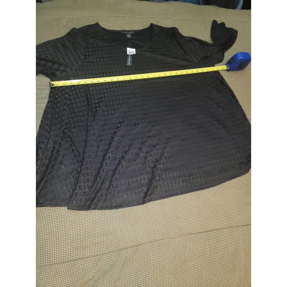 Grace Elements Women's Black Polyester Round Neck Long Sleeve Top Blouse Size 3X - Image 15