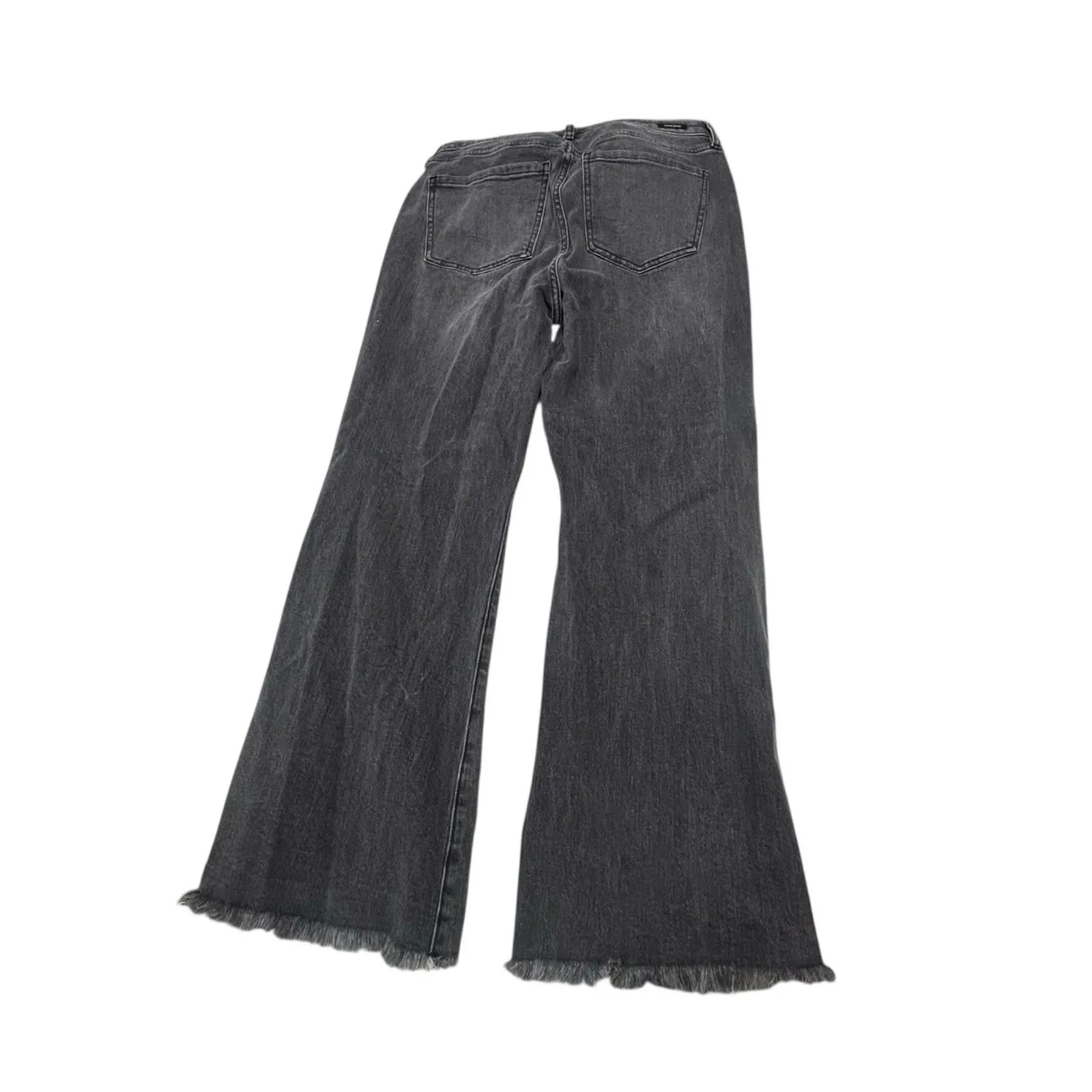 Liverpool Hannah Crop Flare Jeans Womens 10/30 Morel Slit Raw Hem Boho Chic Gray - Image 3