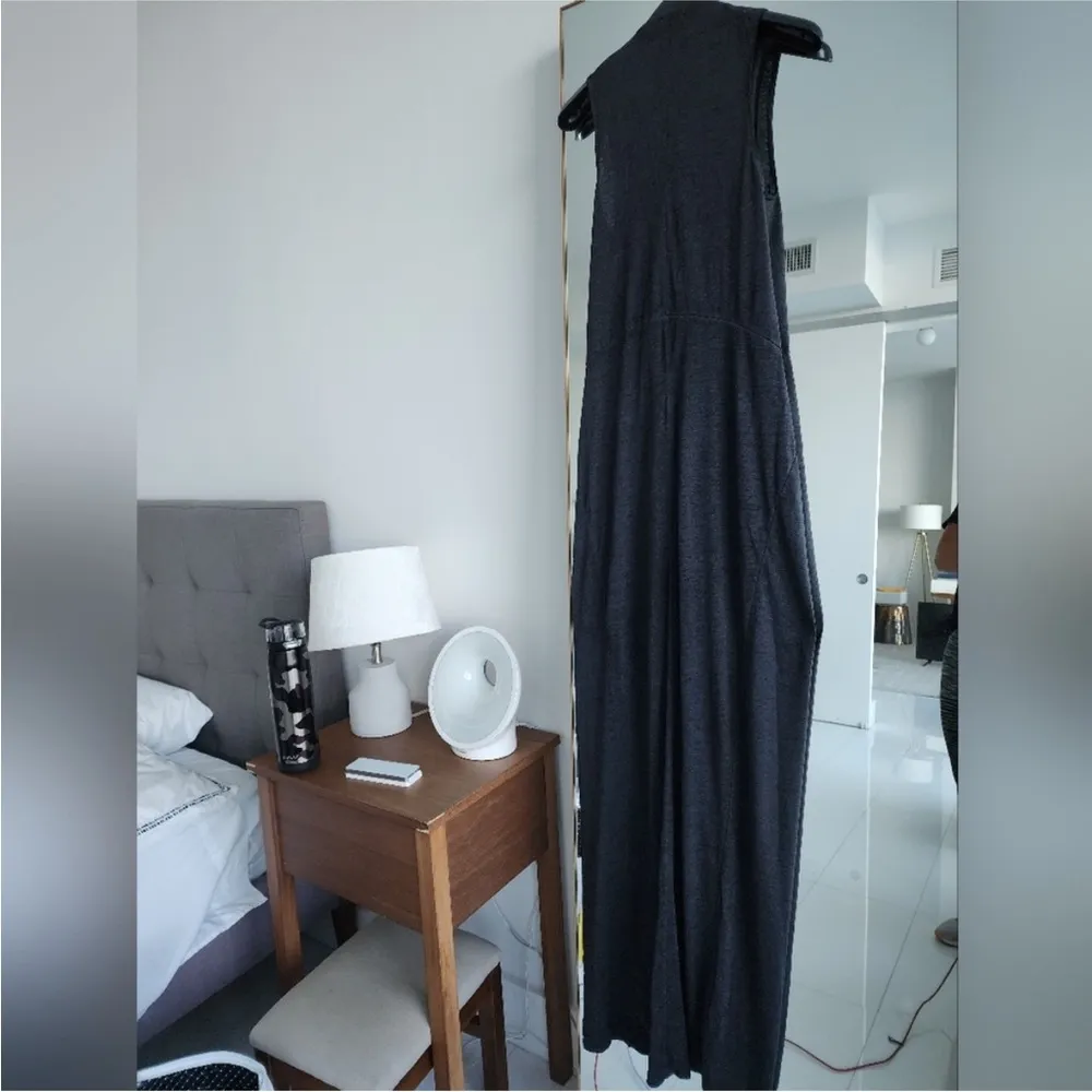 All saints maxi dress with slit in the center front of the dress gray Size S - Image 10