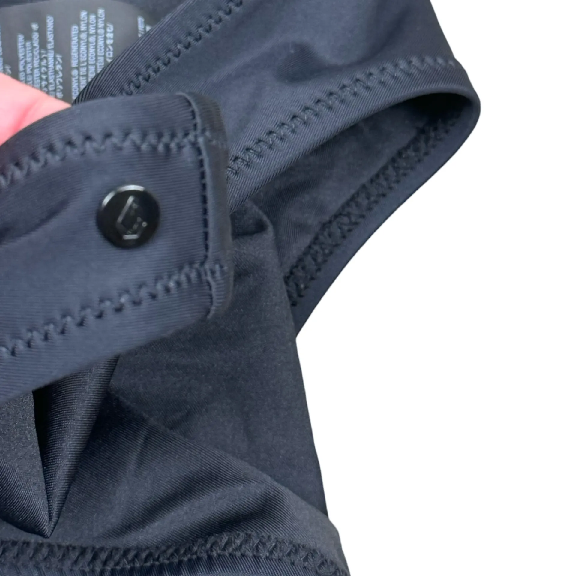 Volcom NWT  Simply Solid Classic Black Full Coverage Bikini Swimsuit Bottom Large - Image 3