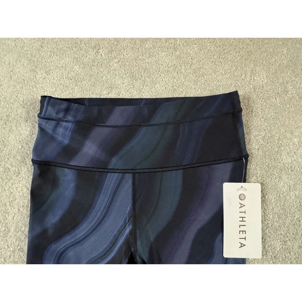 Athleta Accelerate Geode Crop Leggings Women's Size‎ XS Blue Purple High Rise - Image 2
