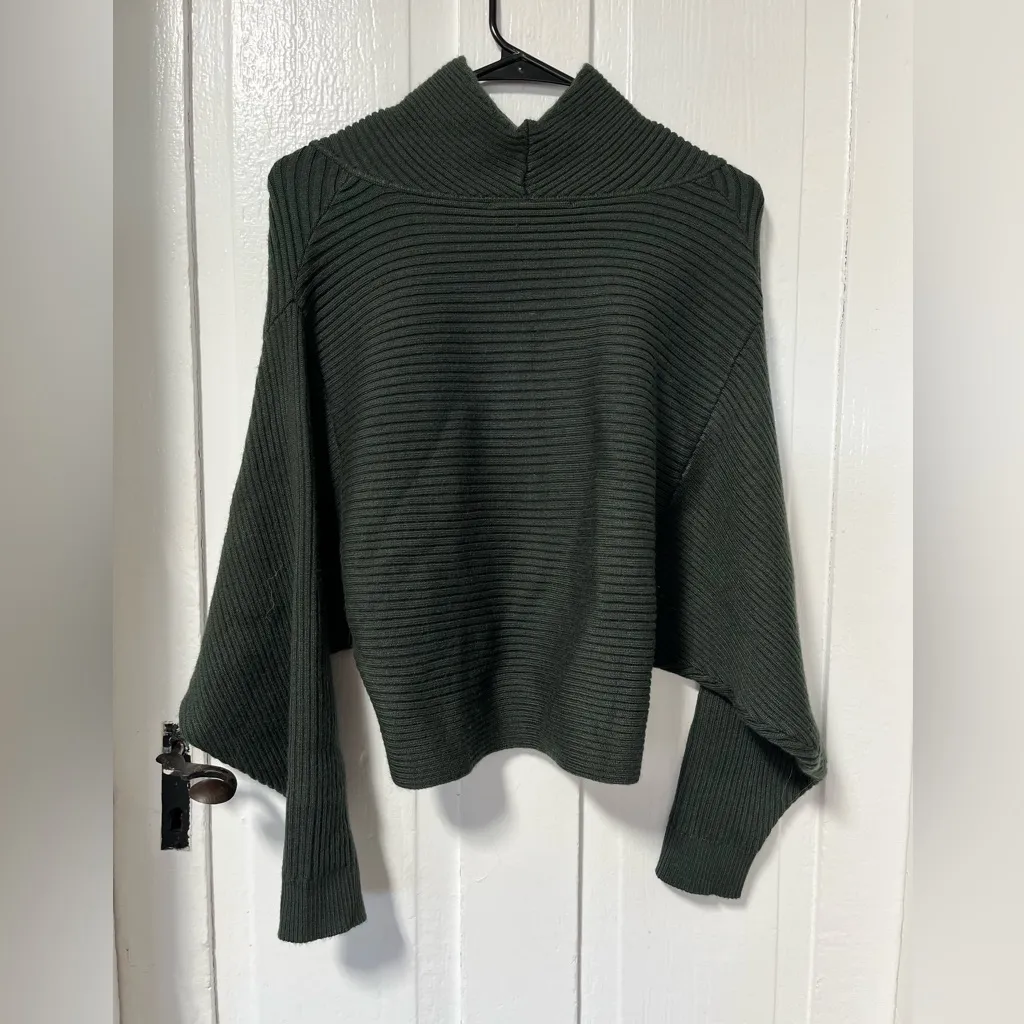 Astr the Label Dark Green Wool Blend Rayn Knit Sweater size XS - Image 4