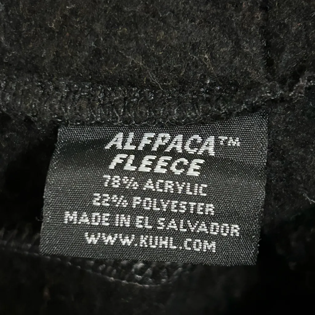 Kuhl Alfpaca Fleece Jacket Black Size L - Image 6