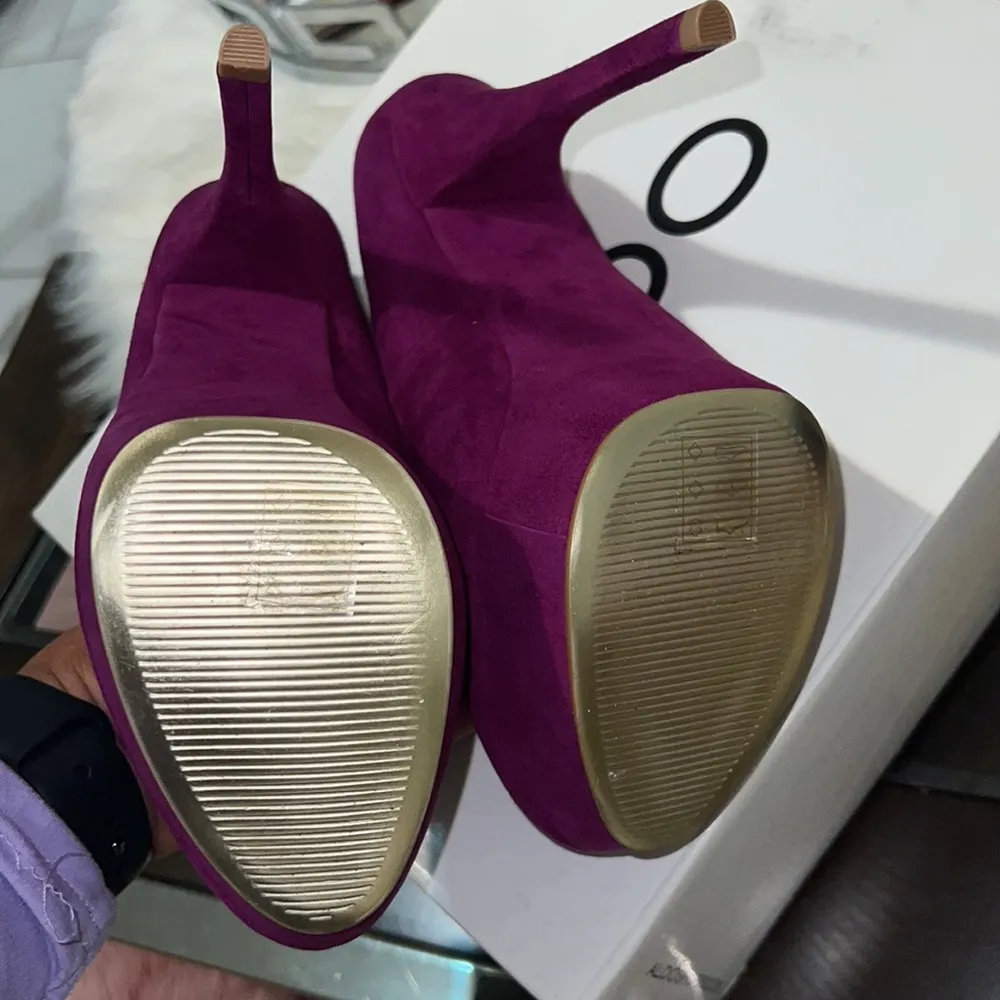 Aldo Purple suede heels. Size 6.5 - Image 3