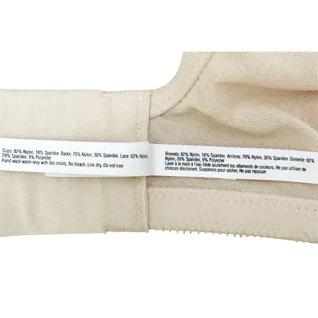 Le Mystere Lace Cream Nude Underwire Lightly Padded Supportive Bra 34DDD/34F Size 34 F / DDD - Image 8