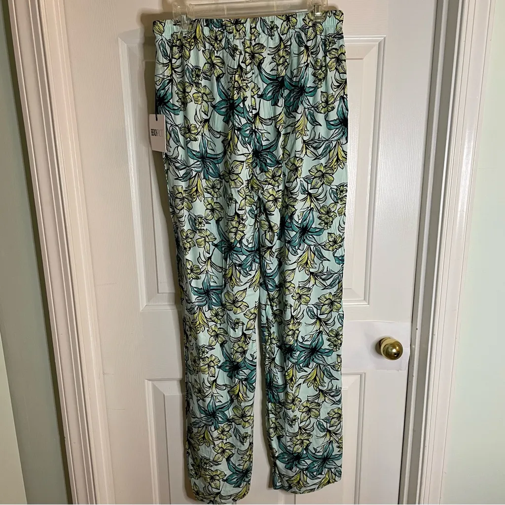 Beach Riot Blue Lagoon Beach Pants Wide Leg Size Medium multi color coastal - Image 6