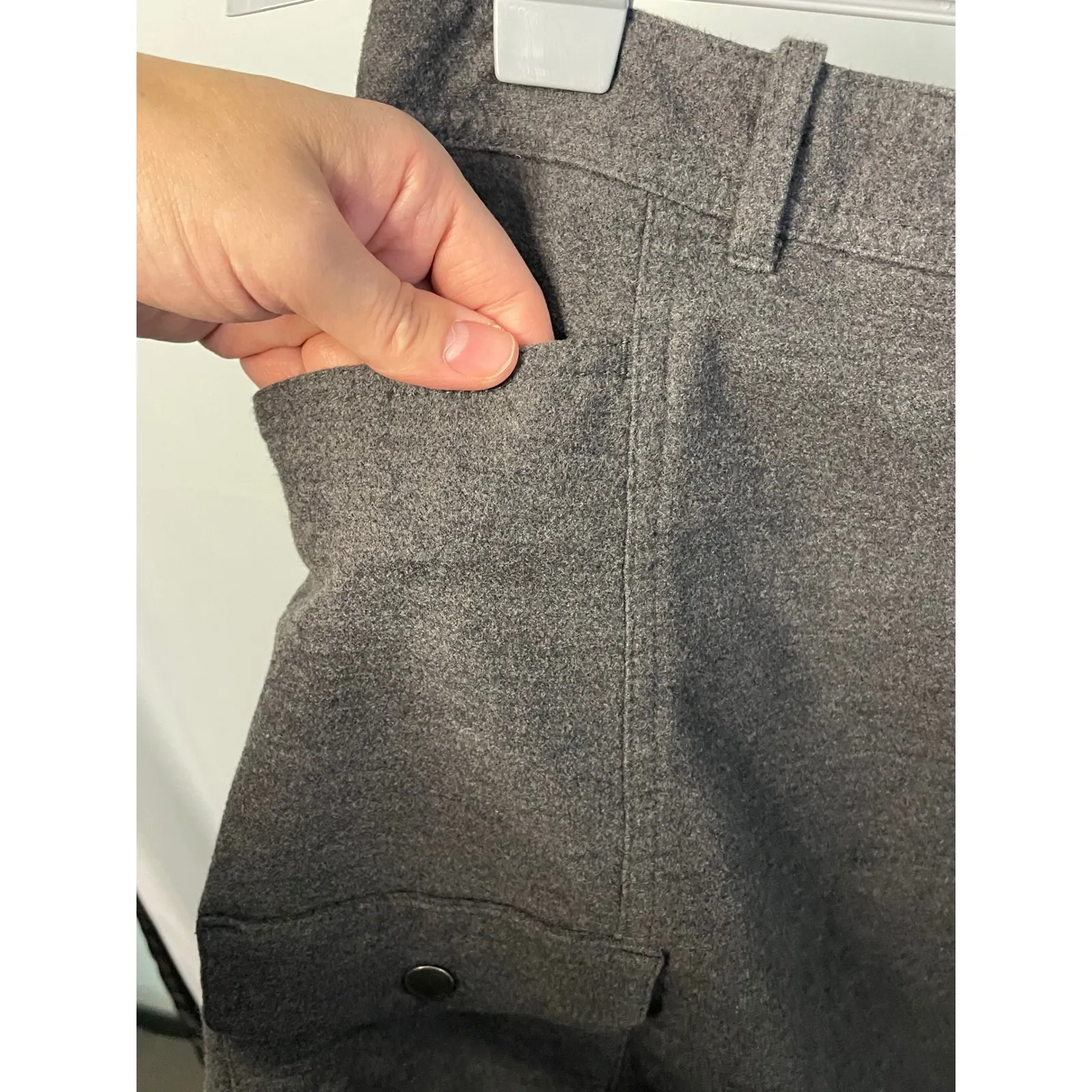 Eddie Bauer‎ Gray Skirt Womens Size 4 Mini Above Knee Stretch Career Casual - Image 2