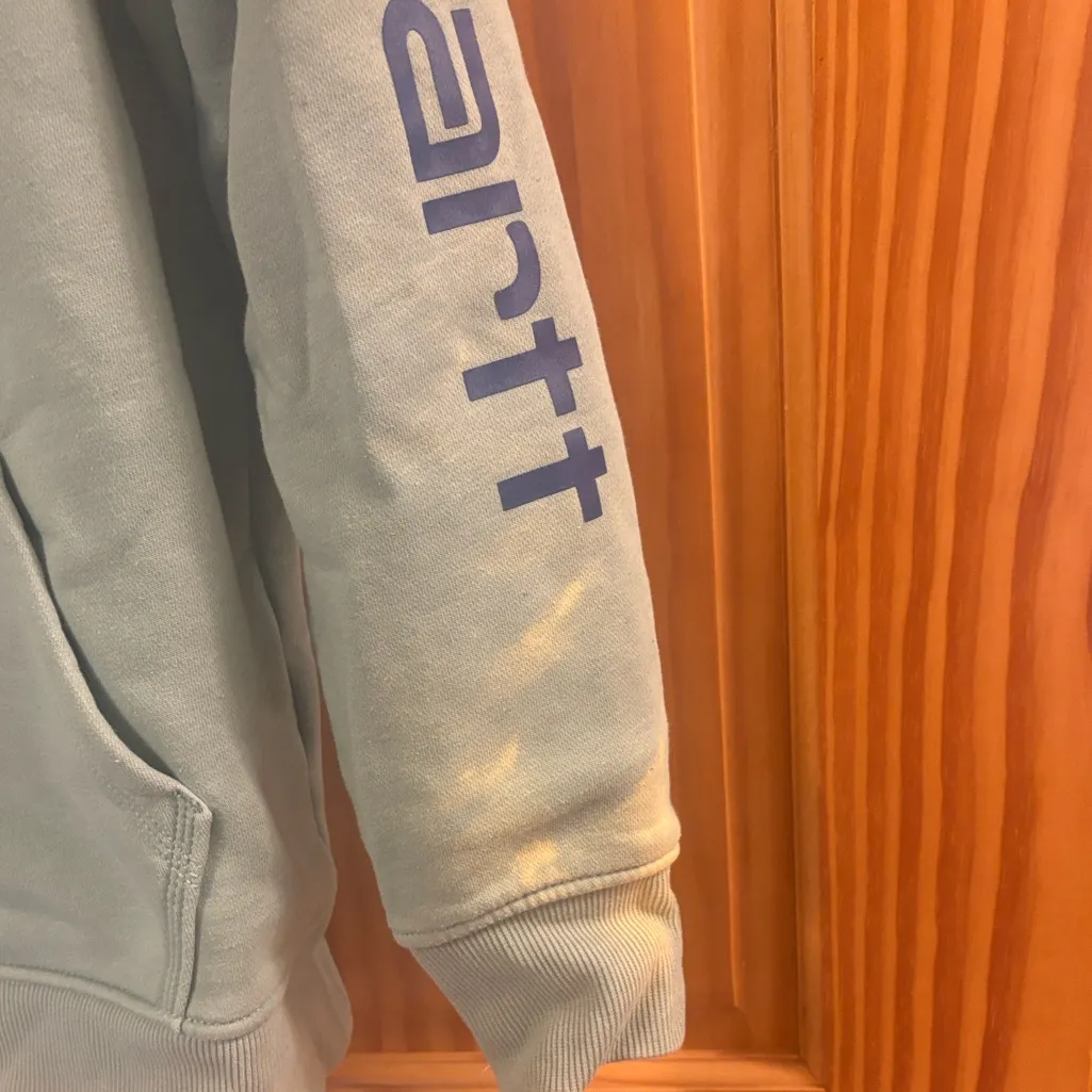 Carhartt Size Large Mint Green Hooded Sweatshirt - Image 6