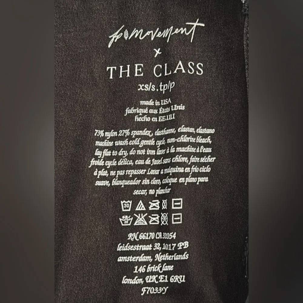 NWOT Free People Movement X The Class Good Karma Onesie In Washed Black - Image 2