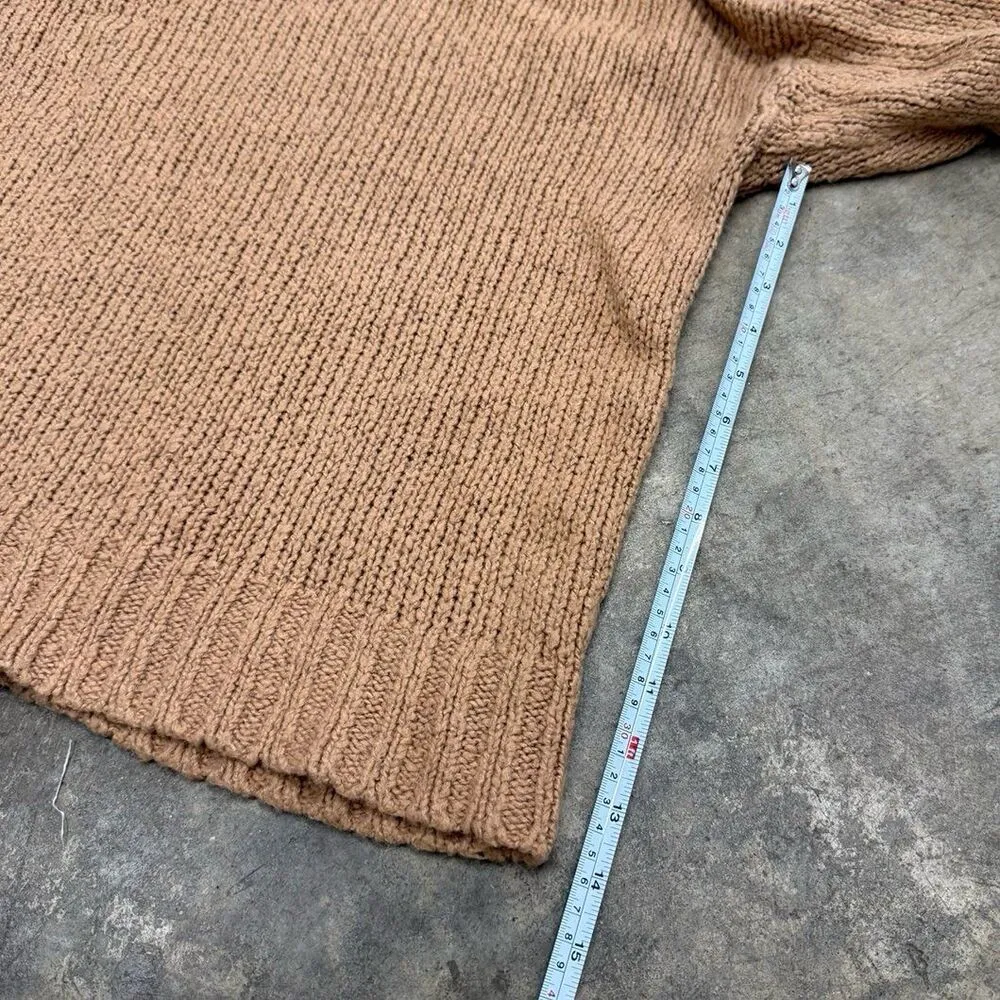 Aerie terracotta orange tan knit oversized sweater - Image 5