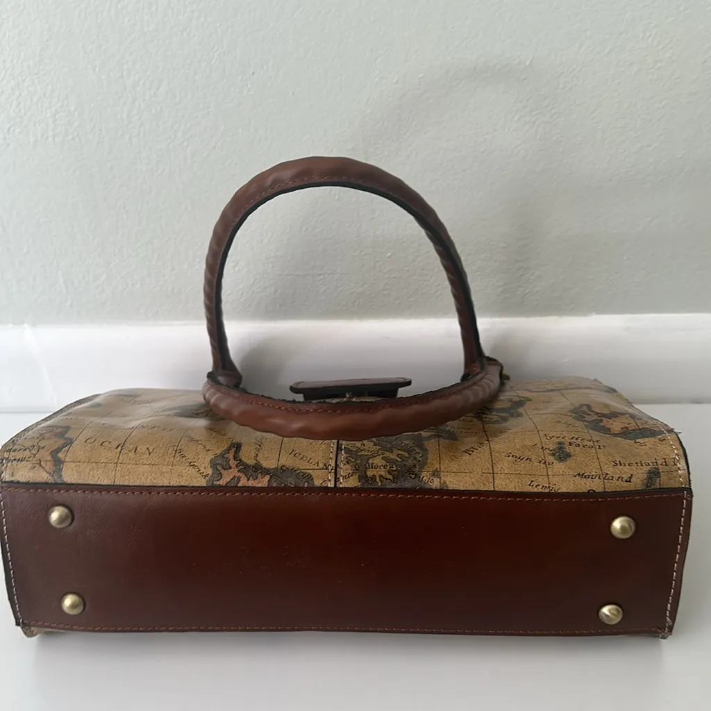 Patricia Nash Rienzo Satchel European Map - Image 6