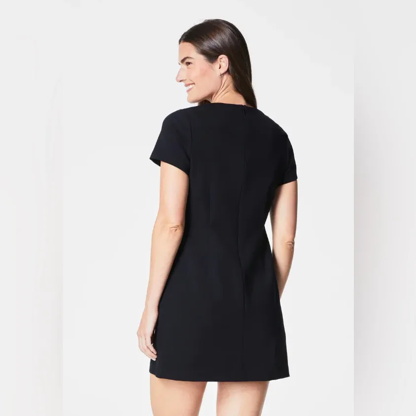 SPANX Ponte Mini Dress, Classic Black, Size 2X, NWT - Image 3
