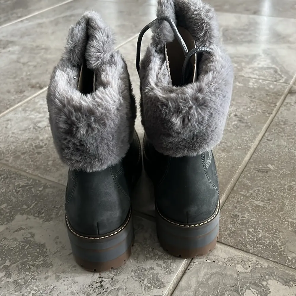 Timberland Courmayeur Valley Waterproof 6” Boots in Med Grey, Size 8 NEW in Box - Image 9