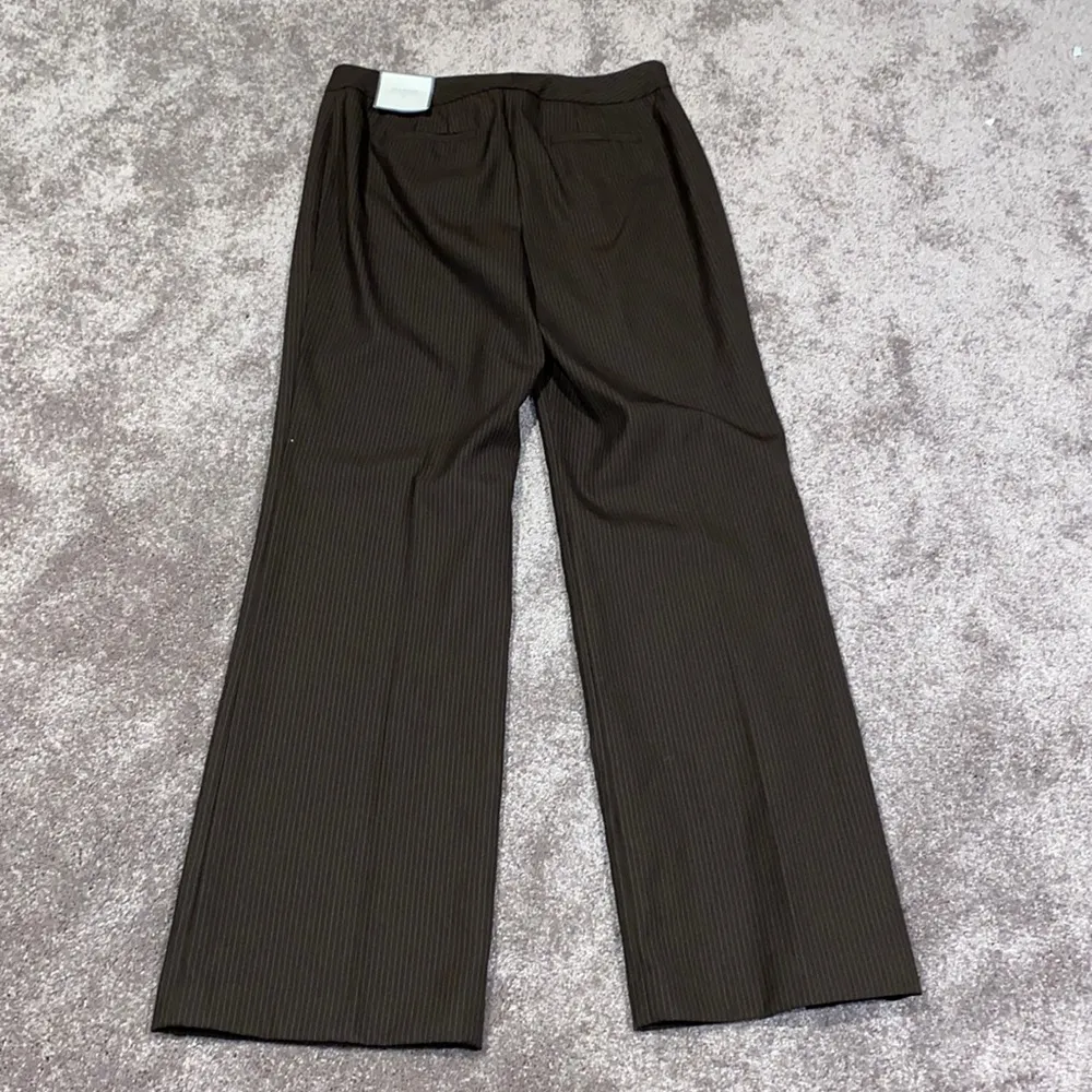 Ann Taylor Brown Margo Pinstriped Slacks SIZE 8 - Image 4