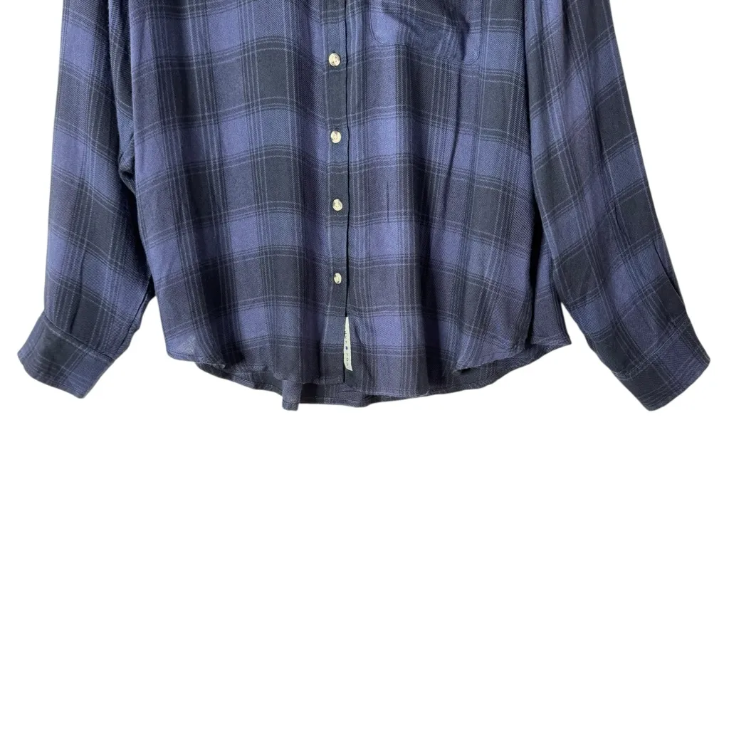 Lucky Brand Blue Plaid Button Front Shirt | Soft Flannel | Size M - Image 6