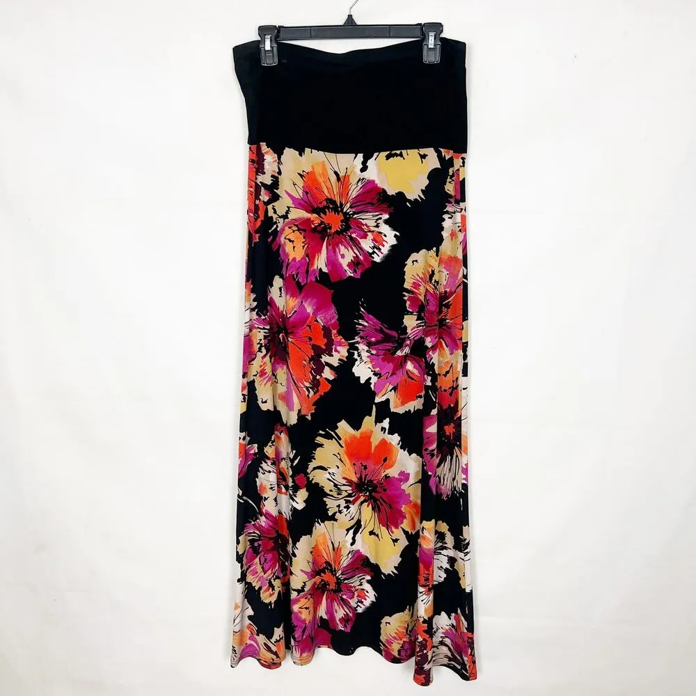 Vintage JBS Floral Maxi Skirt Medium Y2K Fairy Grunge Beachy Festival Coastal Size L - Image 2