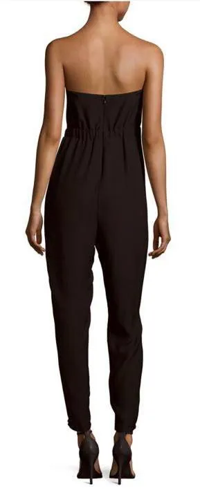 Black Strapless Jumpsuit - Image 2