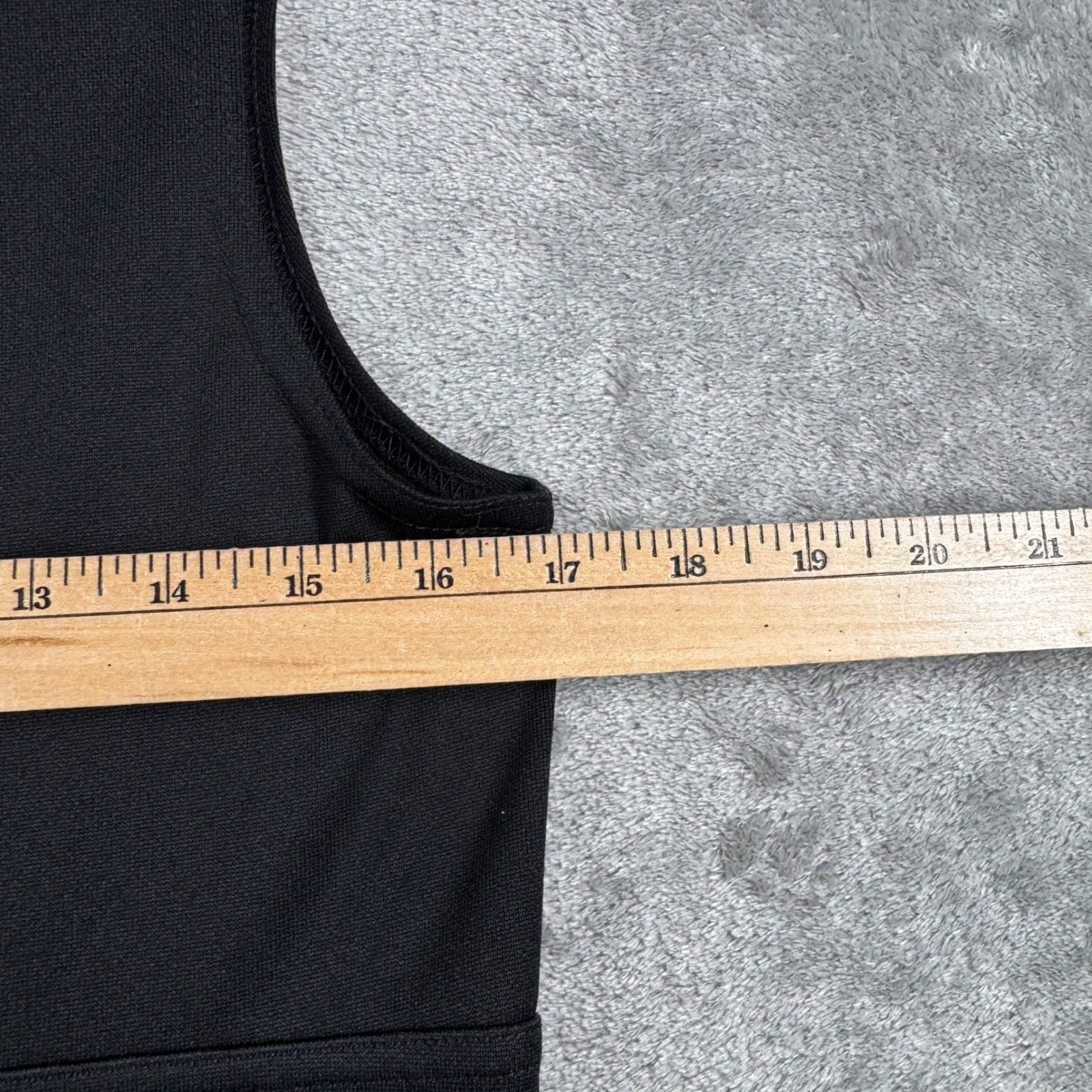 Express Tricot Dress Black Sleeveless Fit‎ & Flare Womens M Minimalist Retro Y2K - Image 8