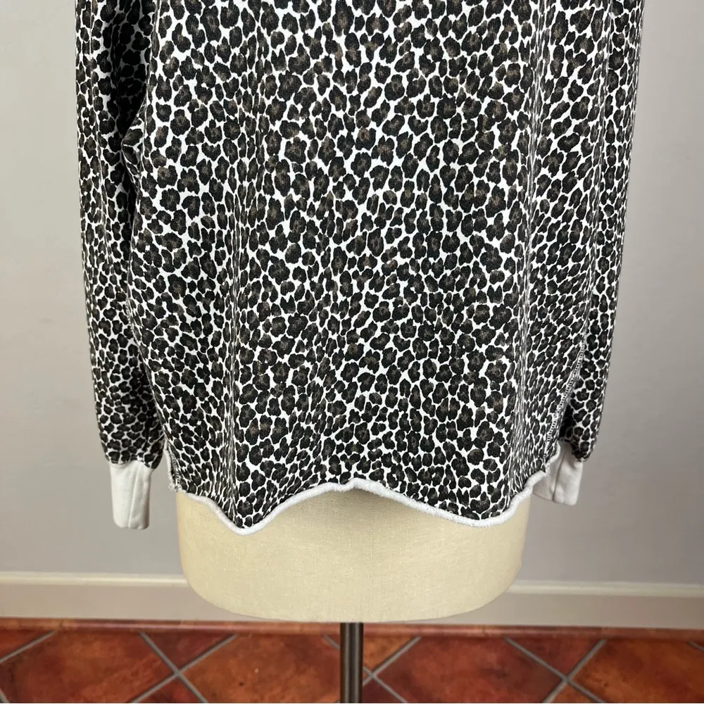 Current/Elliott The Channing Leopard Print Sweatshirt - Image 5