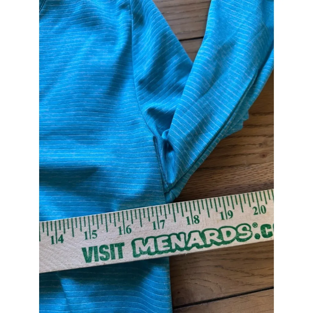 Eddie Bauer Women Long‎ Sleeve V-Neck Stretch Ruched Shirt Sz Medium Lightweight - Image 5