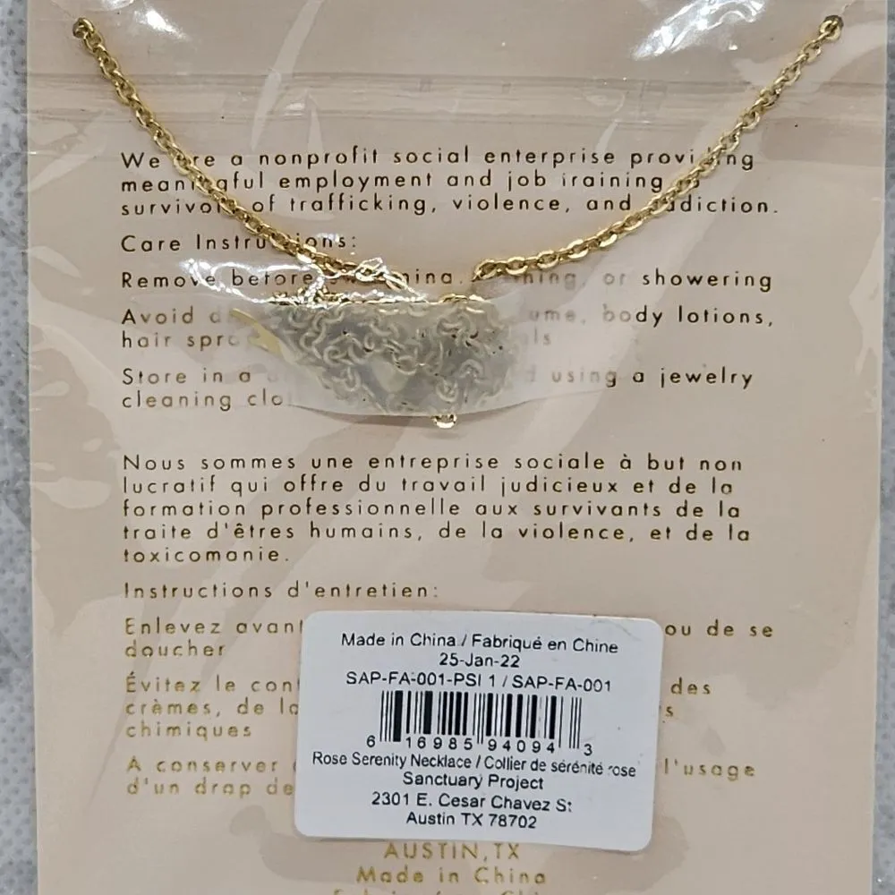 NWT Sanctuary Project Rose Quartz Serenity Necklace Pink - Image 7