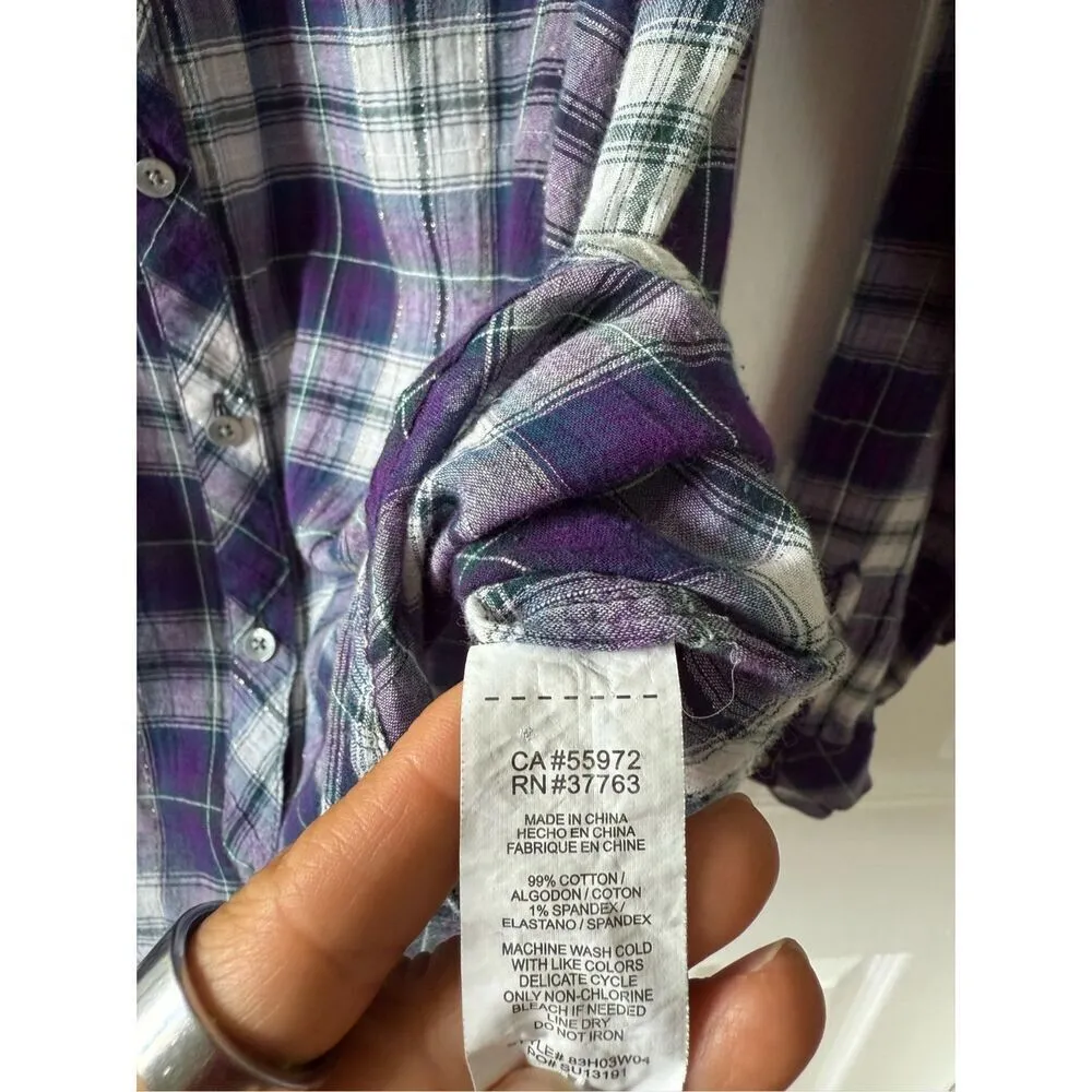 C&C California Small Plaid Button Down Shirt - Image 4