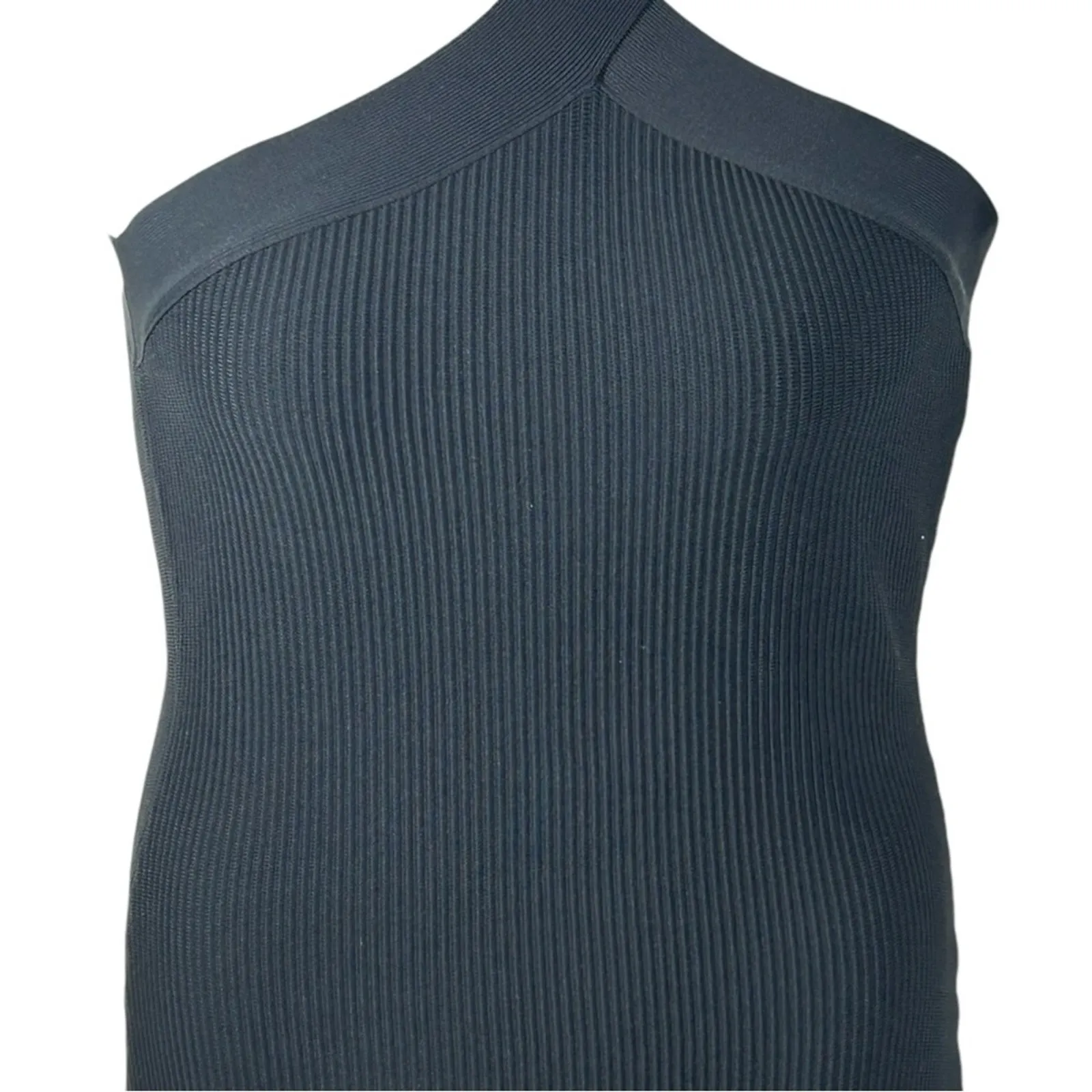 Sincerely Jules Aritzia Sculpt Knit Criss Cross Halter Dress NWT Size M Black Size M - Image 8