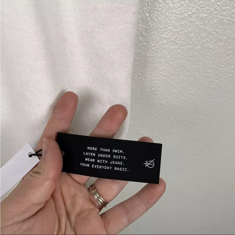 ASOS 4th & Reckless Cloud Oversized Toweling Oversized Tee‎ White Sz XXS - Image 3