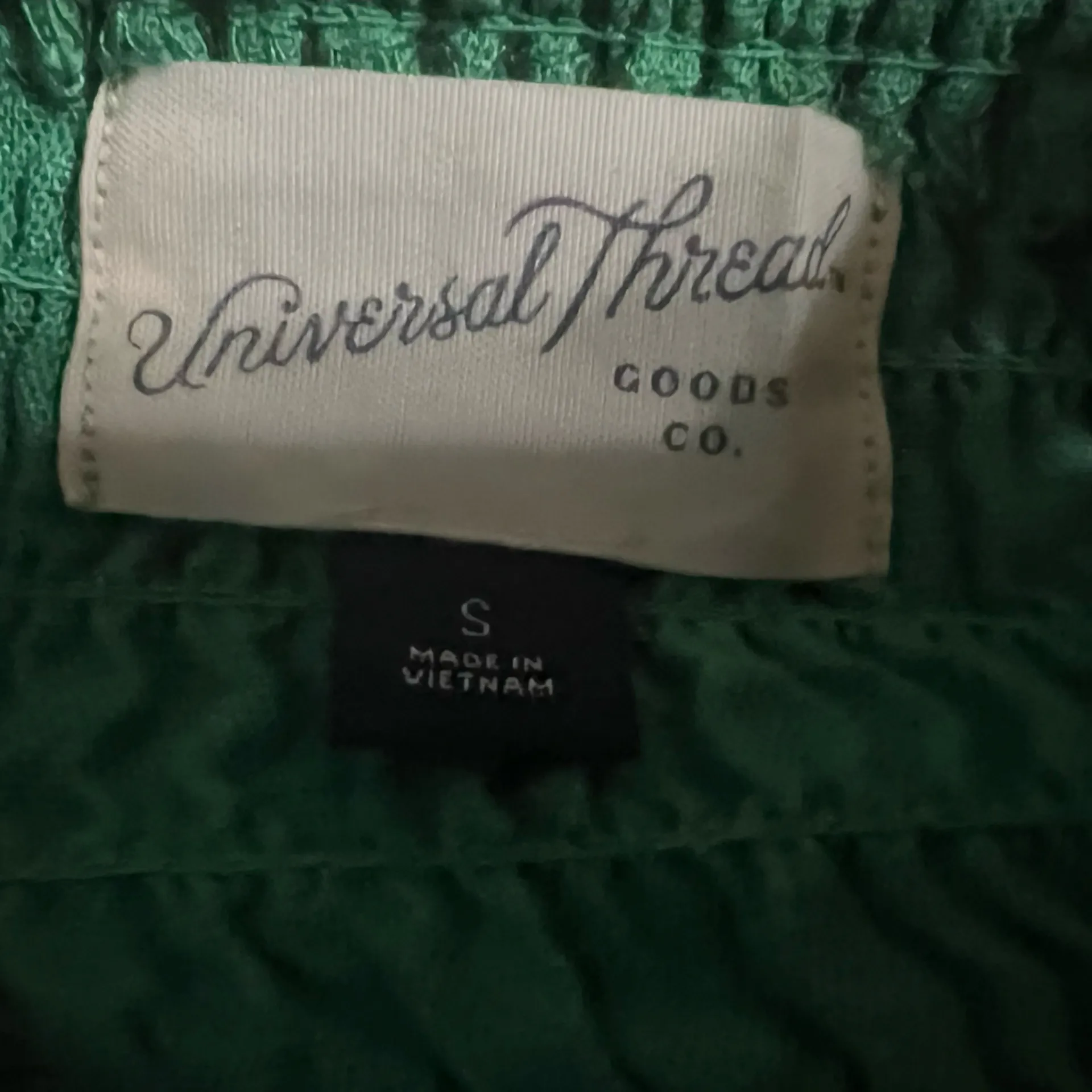 💚 Universal Thread Green Linen Smocked Crop Top 💚 - Image 5