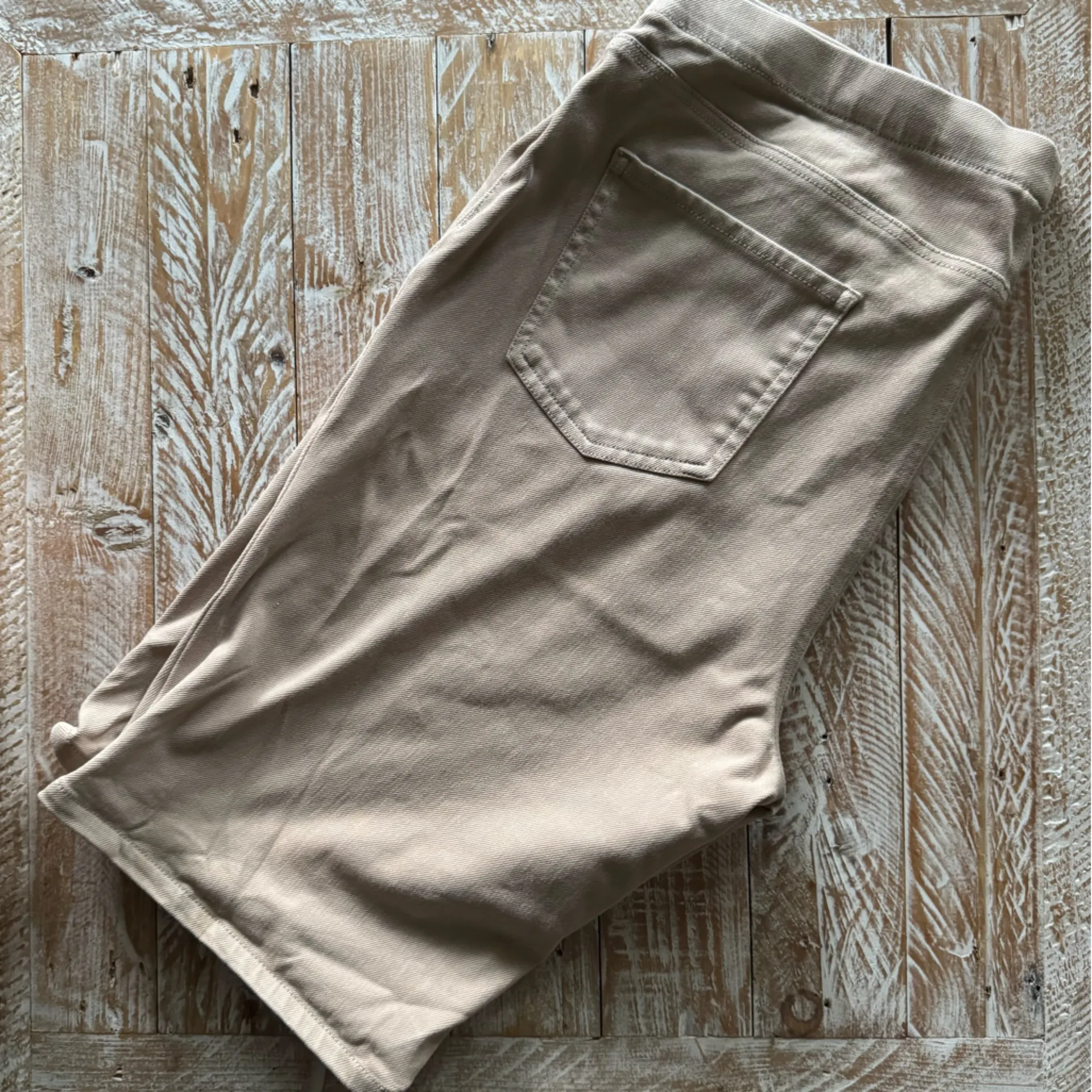 Faded Glory 👖  Tan Jean Shorts XXL | Pull-On Stretchy Comfy Fit 👖 ~2X - Image 3