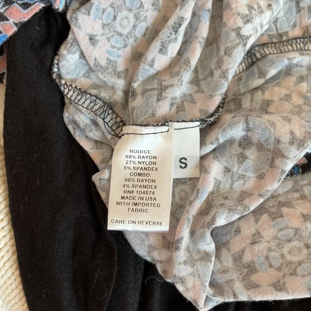 Allison Joy Black Geometric Sleeveless Fit & Flare Mini Dress - Image 10