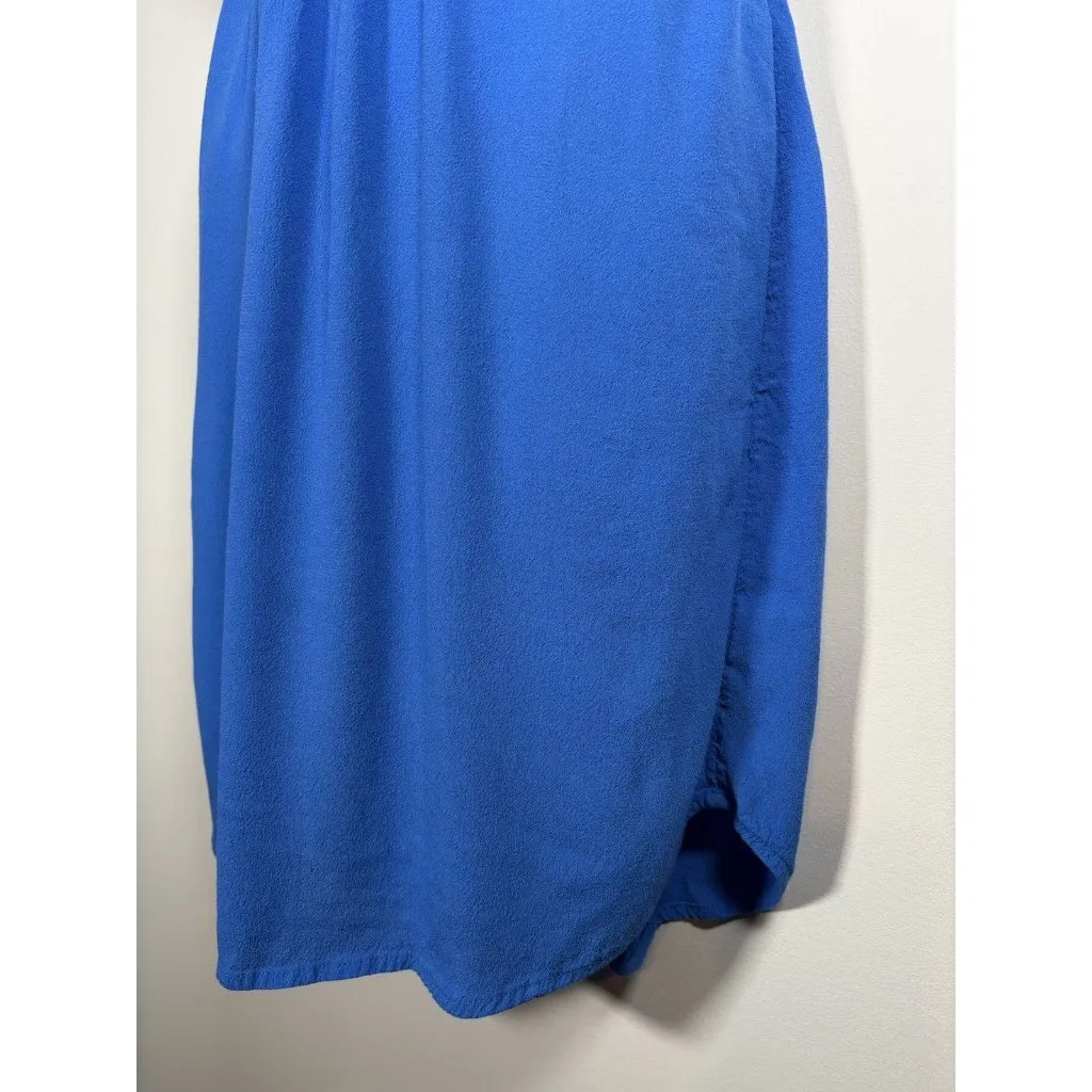 Anthropologie MAEVE Liban Shawl Sleeveless Dress Blue Small - Image 3