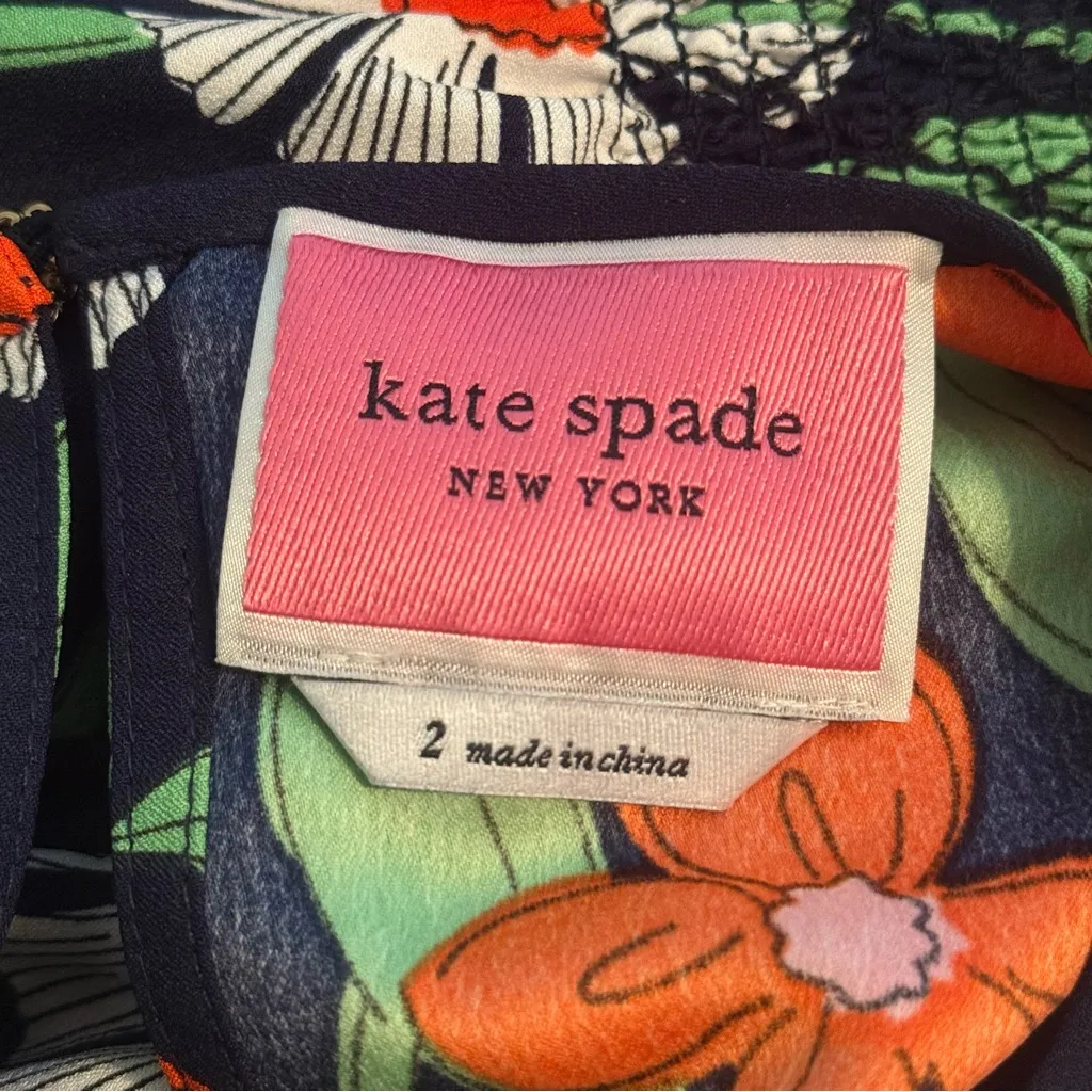 Kate Spade Daisy Vines Smocked Dress - Image 4