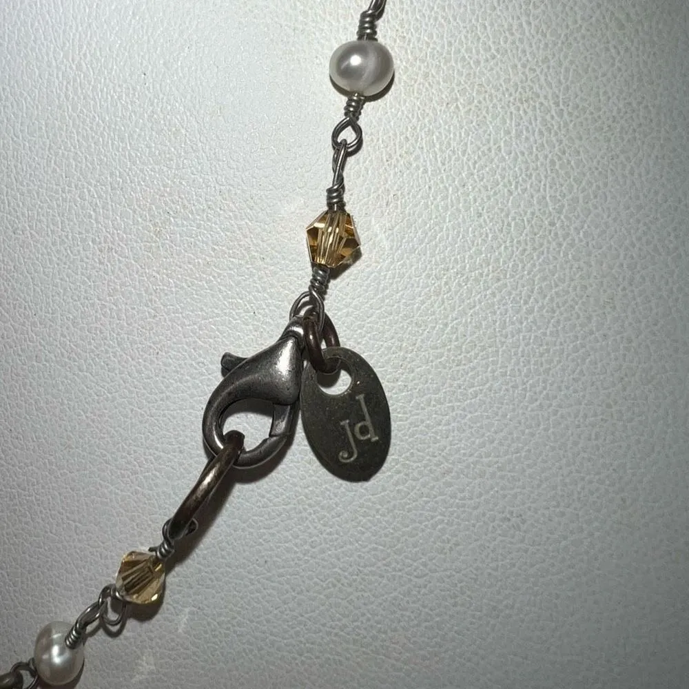 Jd Sterling “Love, Mind, Soul, Body” Charm Bar Necklace Silver - Image 7