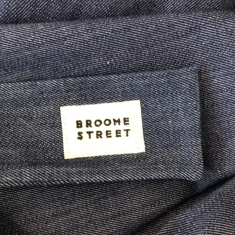 Kate Spade Broome Street Belted Sleeveless Dark Blue Denim Dress size XS - Image 11