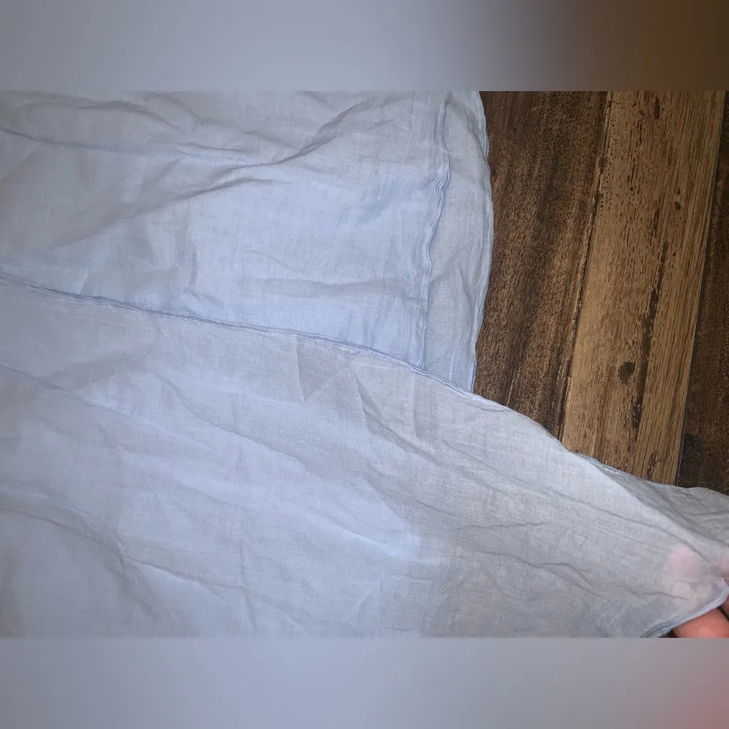 European culture royal dye tie front skirt classic $300 S nwt fall made Italy Blue - Image 3