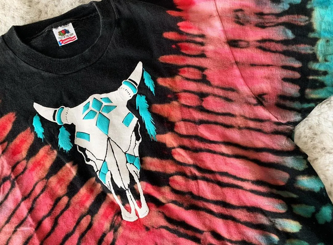 LF Vintage Tie Dye Longhorn Tee - Image 2