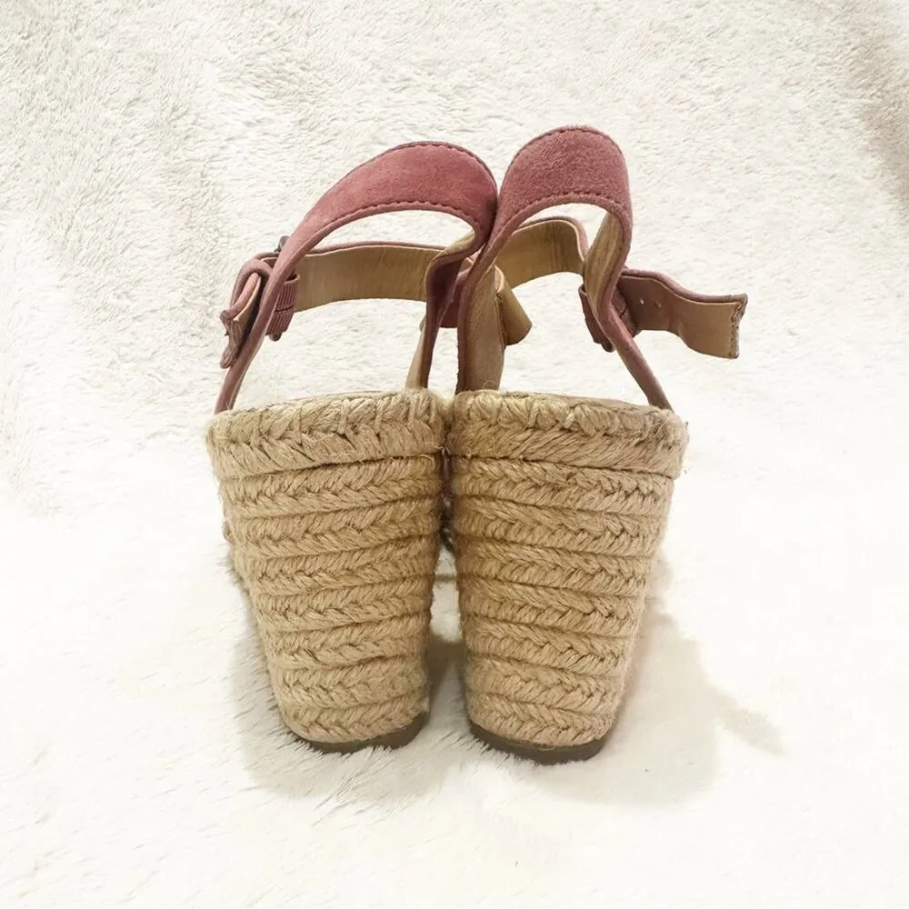 Splendid Pink Espadrille Sandals sz 10 Wedge Heel Sandal Fairfax Espadrilles - Image 7
