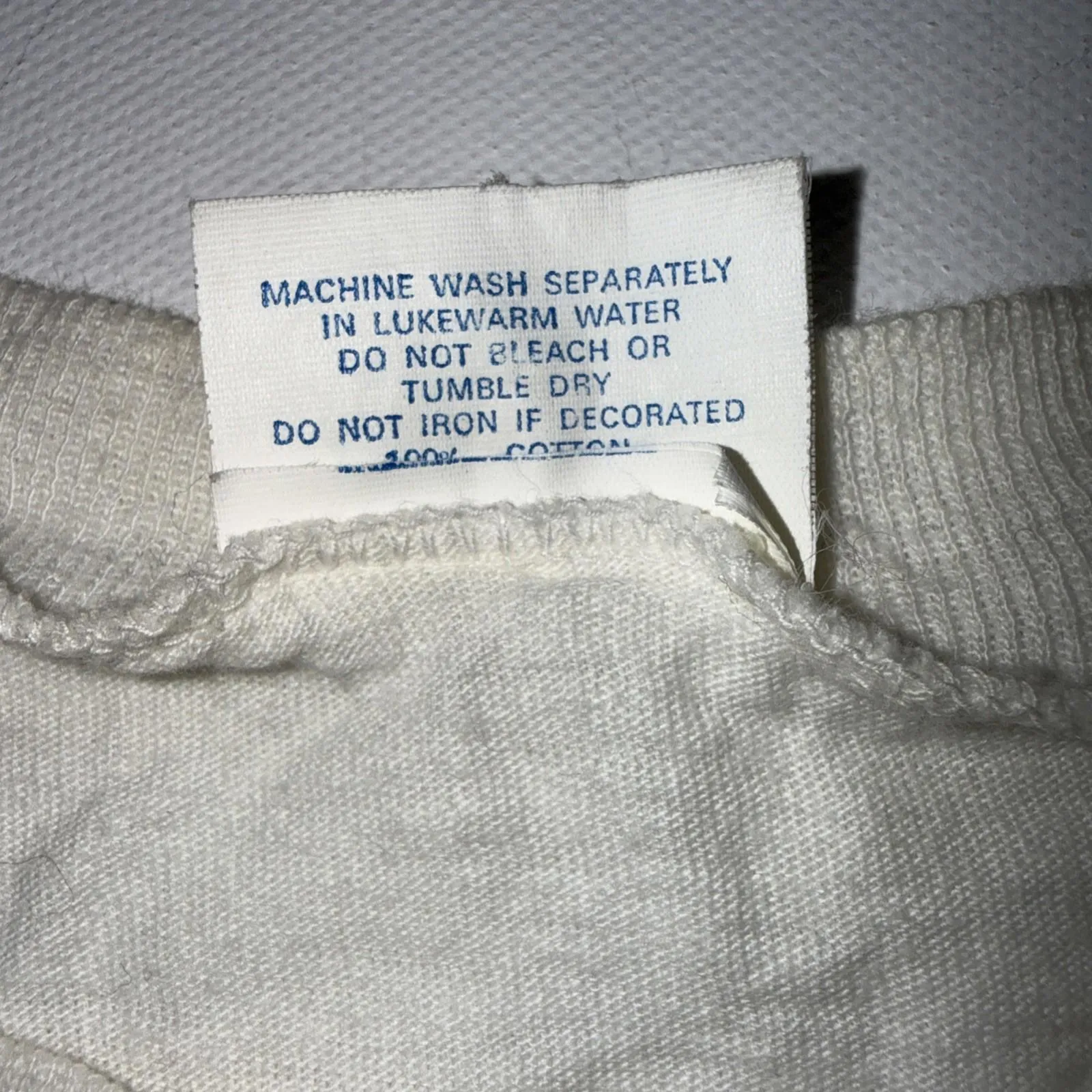 Vintage Windswept Beaded Crop Beach Boho Tropical Melted Cover Up Swim Tee Med White - Image 10