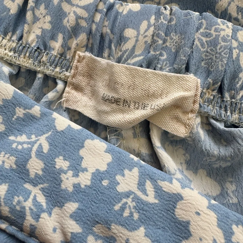 Adorable Altar’d State Mini Wrap Skort Blue And White Patchwork Size XS - Image 7