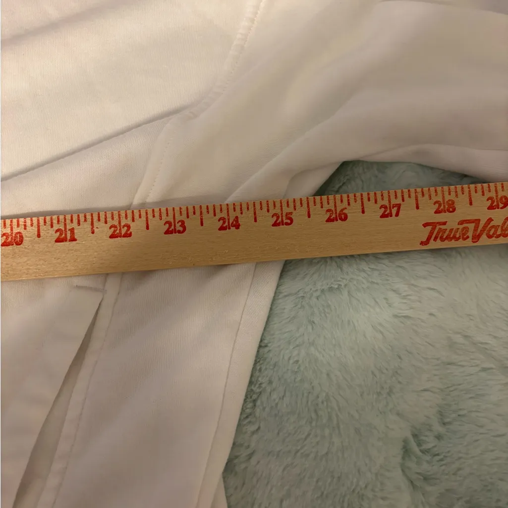 Lou & Grey White Varsity Jacket with Rainbow Cuffs - Image 4