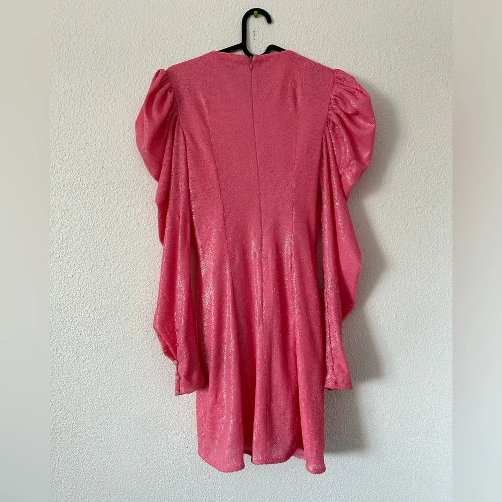 As It Goes Long Sleeve Dress sequins Sz large - Image 10