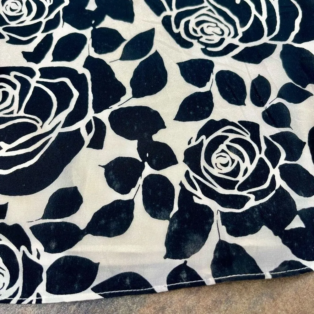 White House Black Market Silk Floral Sequined Sleeveless Mini Dress 12 - Image 12