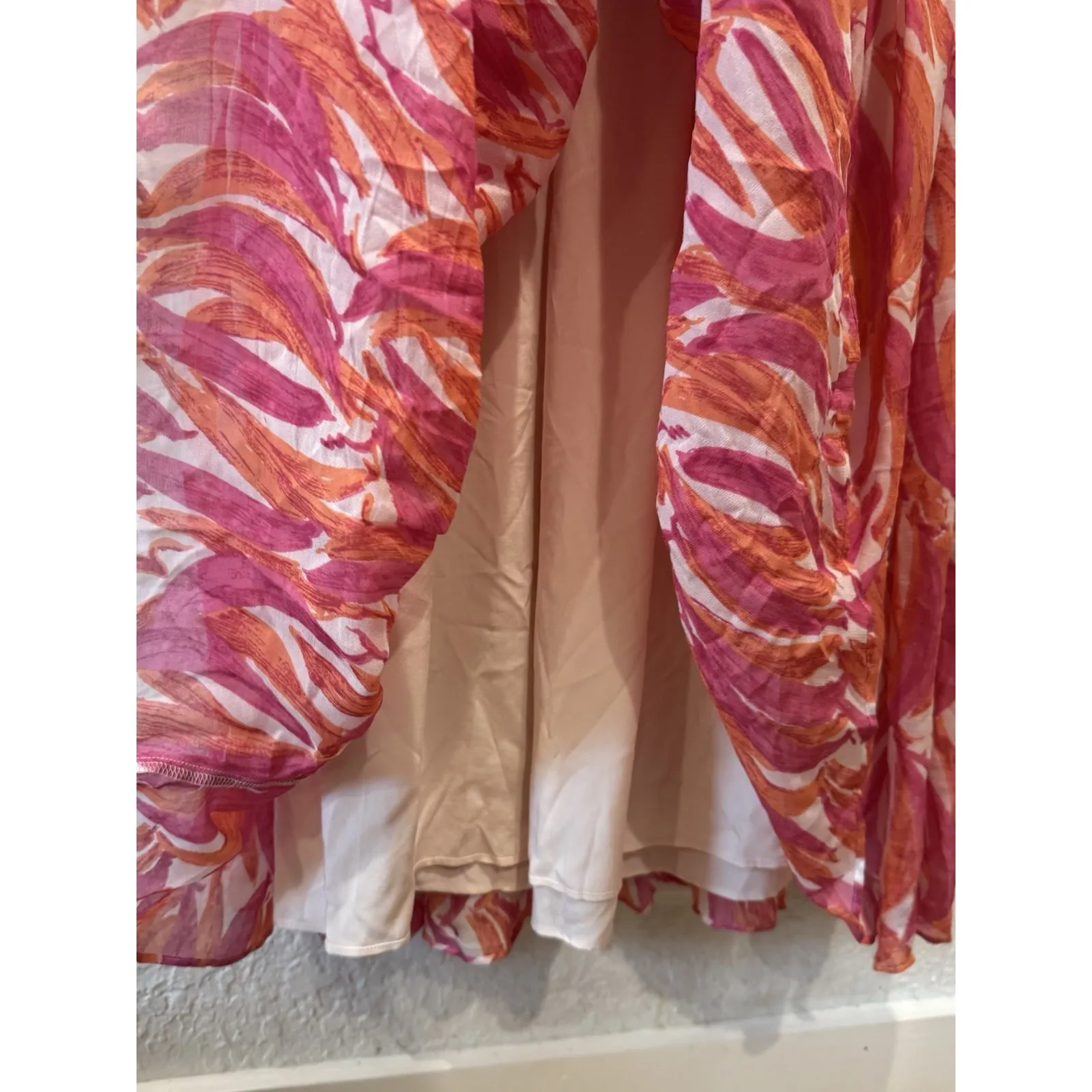 NEW $188‎ Maeve Banana Grove Dress Long Chiffon Romantic Summer Maxi Dress Sz 4 - Image 7