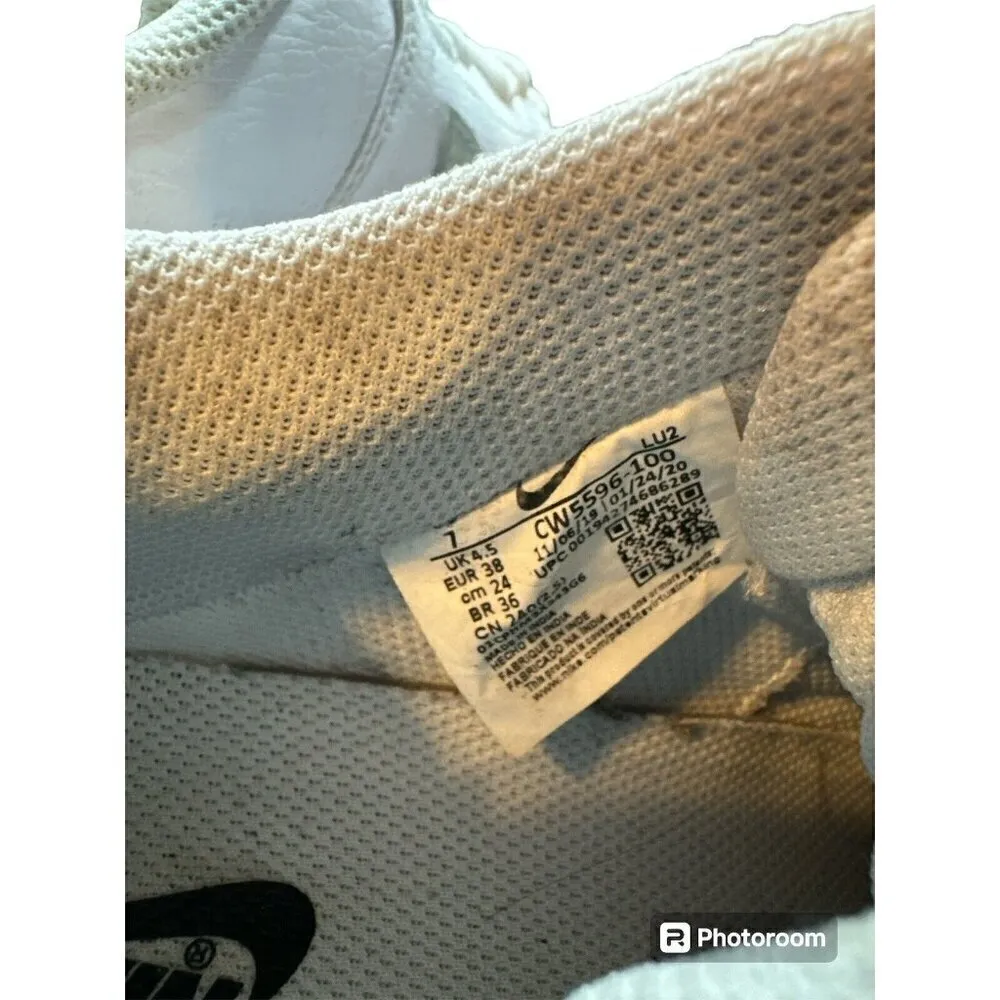 Nike Sneaker Women 7‎ White Court Vision Iridescent Lace Up - Image 7