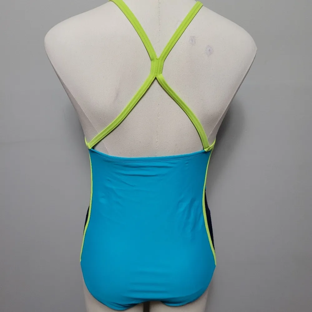 Adidas Adicolor 3 stripe classic zip swimsuit size 10 - Image 6