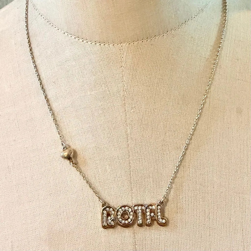 Juicy Couture ROTFL Crystal Letter Necklace - Image 2