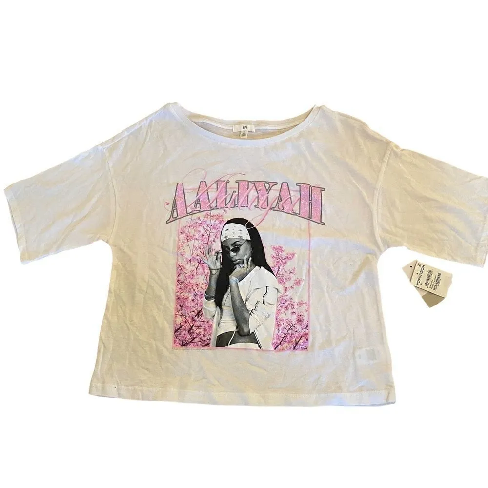 BP Nordstrom NWT Aaliyah crop tee oversized XS - Image 2