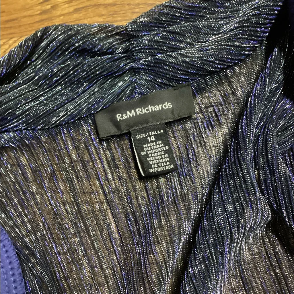 R & M Richards shimmer jacket dress. Size 14 - Image 15