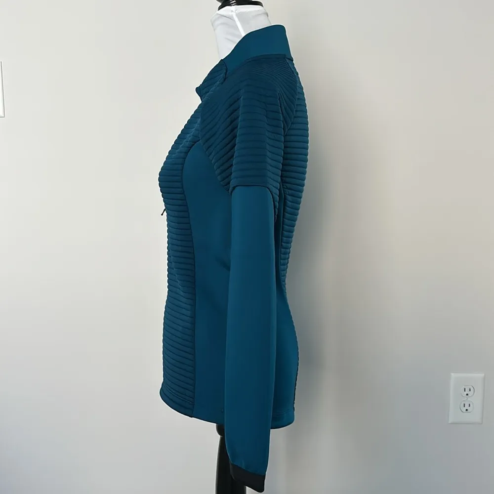 Under Armour Fitted Teal Quarter Zip Sz XS - Image 3